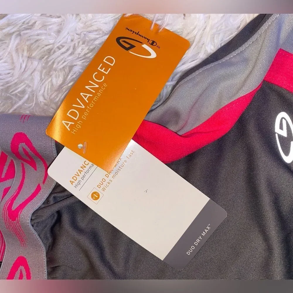 *NWT* Champion Girls M(7-8) Pink & Gray Sport Shorts